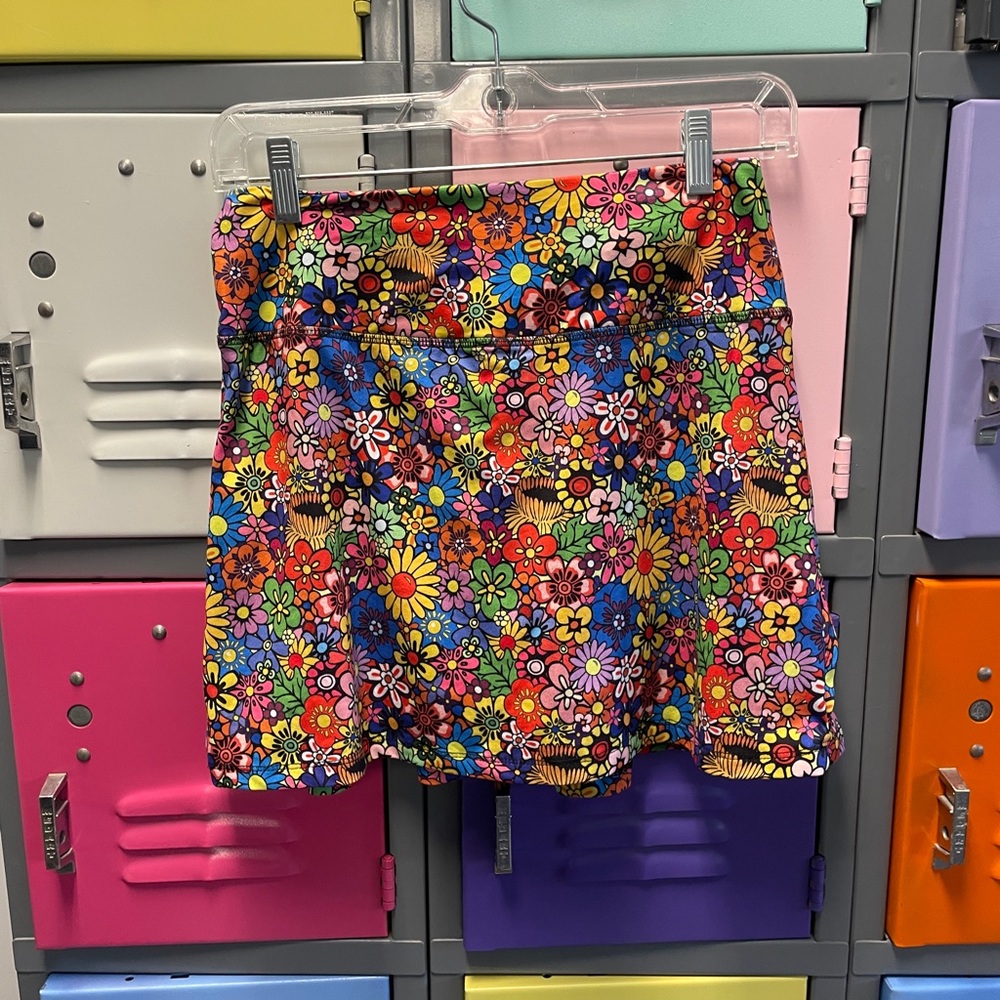 Fulbelle Retro Floral Multicolor Sports Skirt, S